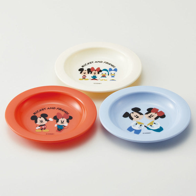스케이터 미키마우스 캐릭터 작은 접시 3개세트 12cm P3 - 주방·식기 - 하카타몰