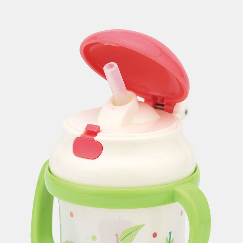 스케이터 배고픈 애벌레 파스텔 후르츠 캐릭터 양손 빨대컵 230ml KSH2 - 주방·식기 - 하카타몰