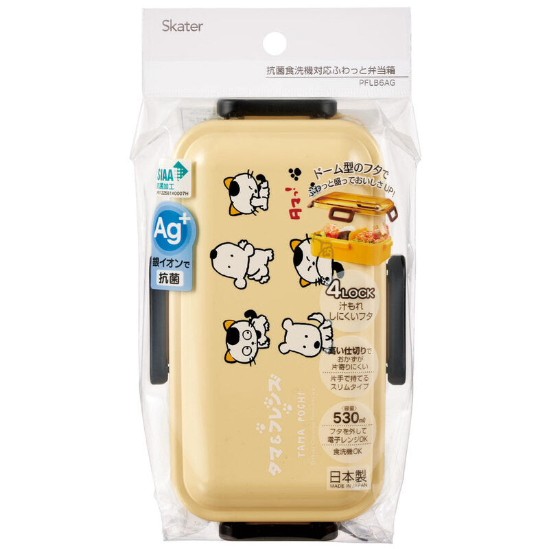 스케이터 타마 앤 프렌즈 캐릭터 항균 4면락 런치박스 도시락 530ml PFLB6AG - 주방·식기 - 하카타몰
