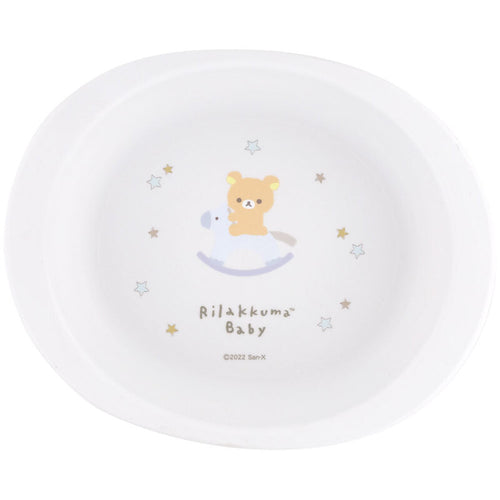 스케이터 리락쿠마 Rilakkuma Baby 캐릭터 항균 식기세척기 전자렌지 대응 작은 접시 290ml XP25AG - 주방·식기 - 하카타몰