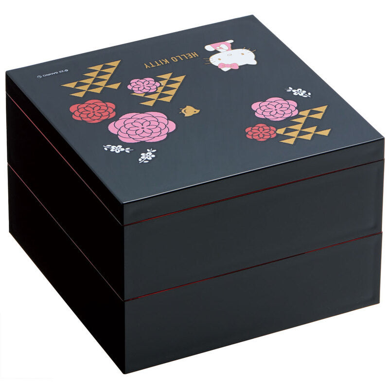 스케이터 헬로키티 2단 찬합 15cm 1600ml NLW15 - 주방·식기 - 하카타몰