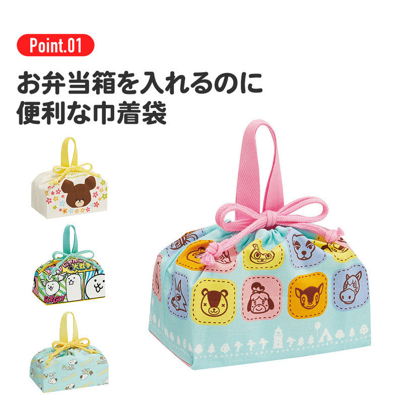 스케이터 노라네코 군단 캐릭터 도시락 주머니 KB7 - 주방·식기 - 하카타몰