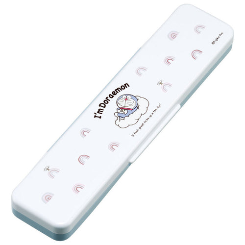 스케이터 도라에몽 캐릭터 소리나지 않는 항균 콤비세트 (스푼,젓가락,케이스) 18cm - 주방·식기 - 하카타몰