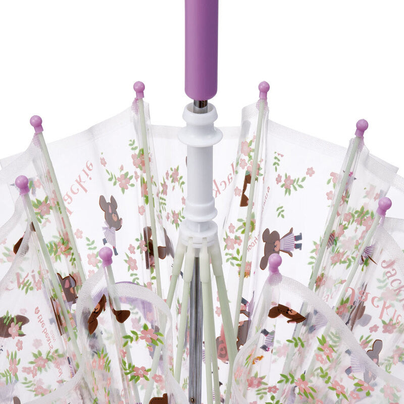 스케이터 꼬마곰학교 재키 캐릭터 어린이용 비닐 우산 40cm UBV2 - 하카타몰