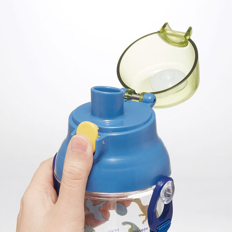 [발주상품 2~4 영업일 후 발송예정] 스케이터 DINOSAURS PICTURE BOOK 캐릭터 원터치 클리어 눈금 보틀 480ml  PSB5TRC - 주방·식기 - 하카타몰