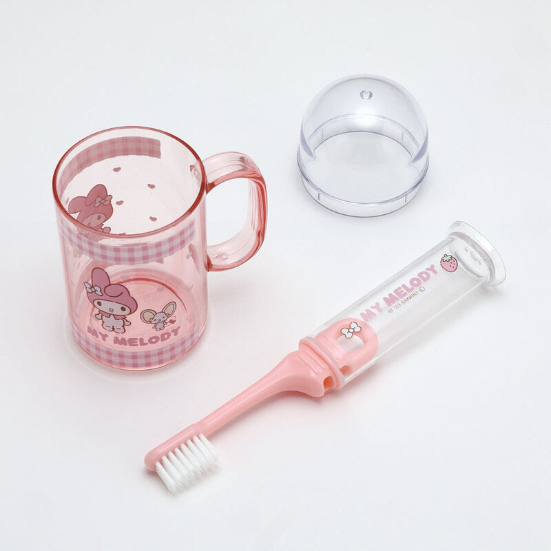 [발주상품 2~4 영업일 후 발송예정] 스케이터 산리오 마이멜로디 캐릭터 휴대용 칫솔 덴탈 키트 TRKS1 - 구강케어 - 하카타몰
