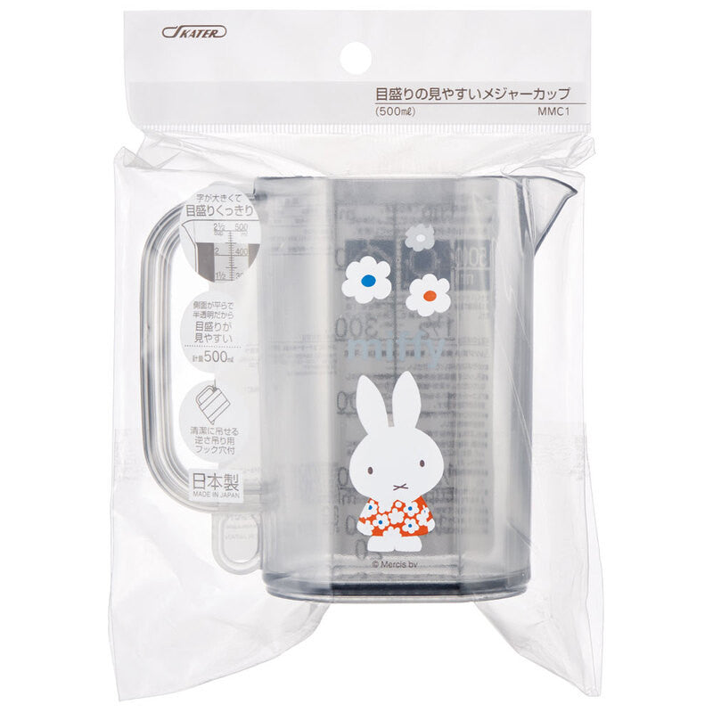 스케이터 미피 모노톤 캐릭터 메저 눈금 계량컵 500ml MMC1 - 하카타몰