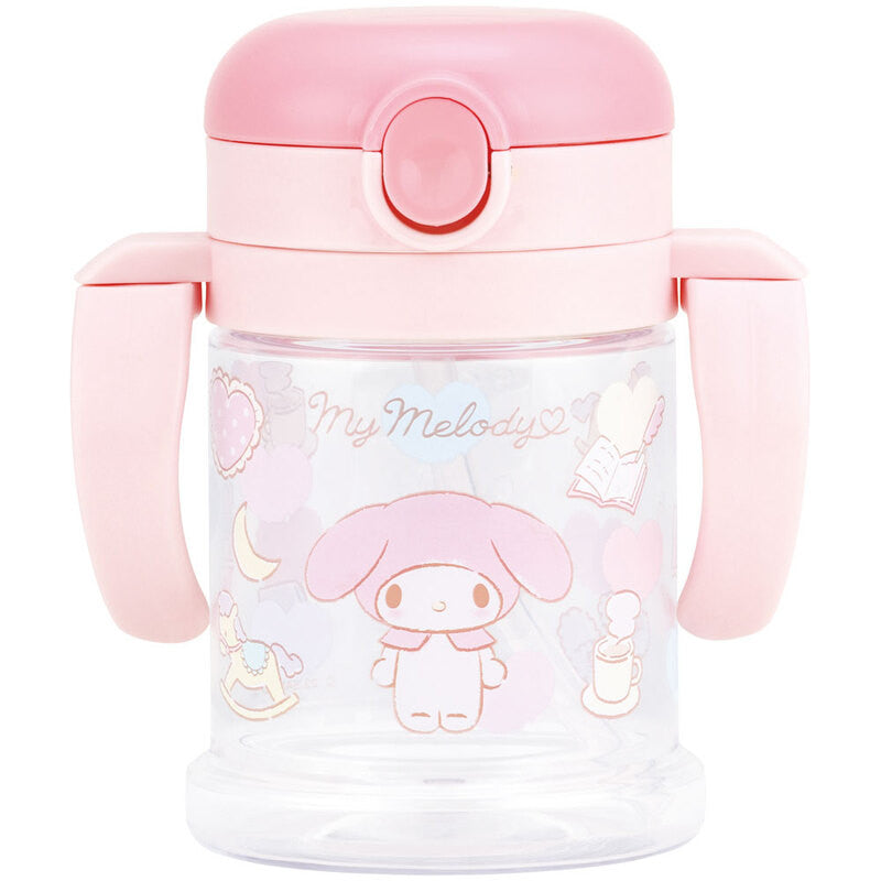 스케이터 산리오 마이멜로디 캐릭터 접이식 핸들 원터치 빨대컵 260ml KSHW1N - 주방·식기 - 하카타몰