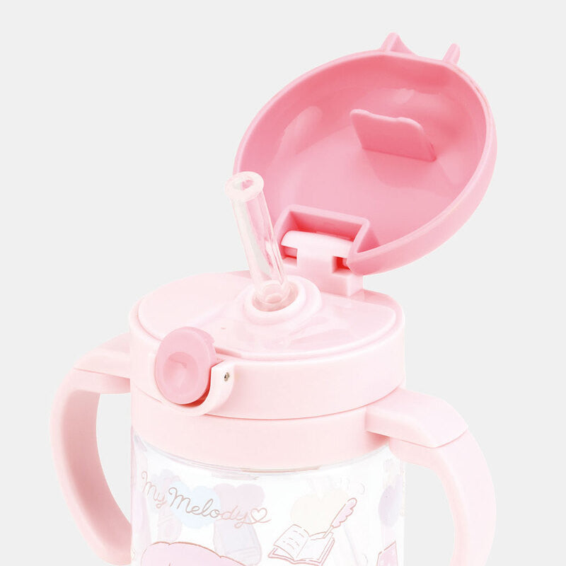 스케이터 산리오 마이멜로디 캐릭터 접이식 핸들 원터치 빨대컵 260ml KSHW1N - 주방·식기 - 하카타몰
