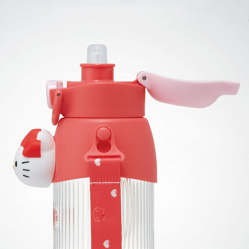 [발주상품 2~4 영업일 후 발송예정] 스케이터 산리오 헬로키티 캐릭터 마스코트 스트로 보틀 590ml PMSHP6 - 주방·식기 - 하카타몰