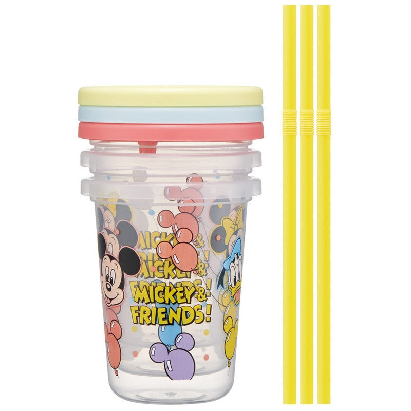 스케이터 미키 앤 프렌즈 풍선 캐릭터 빨대컵 3세트 230ml SIH2ST - 주방·식기 - 하카타몰