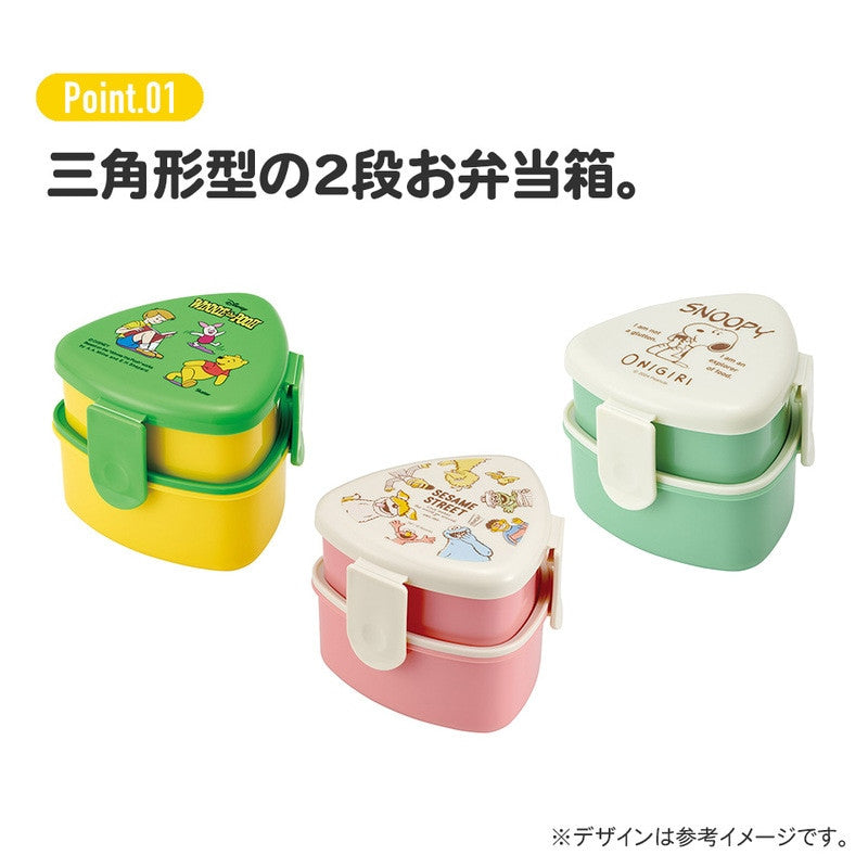 [발주상품 2~4 영업일 후 발송예정] 스케이터 무민 캐릭터 삼각김밥용 항균 2단 포크 도시락 500ml ONWT1AG - 주방·식기 - 하카타몰