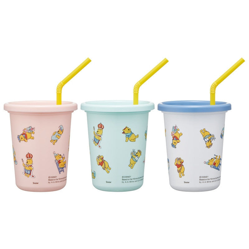 스케이터 곰돌이푸 코스튬 캐릭터 빨대컵 3세트 320ml SIH3ST - 주방·식기 - 하카타몰