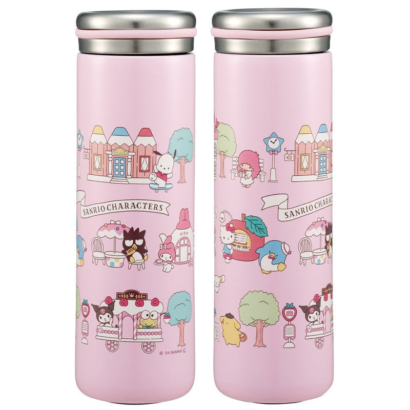[발주상품 2~4 영업일 후 발송예정] 스케이터 산리오 캐릭터즈 Cute village 캐릭터 스테인리스 머그 보틀 450ml STX5 - 주방·식기 - 하카타몰