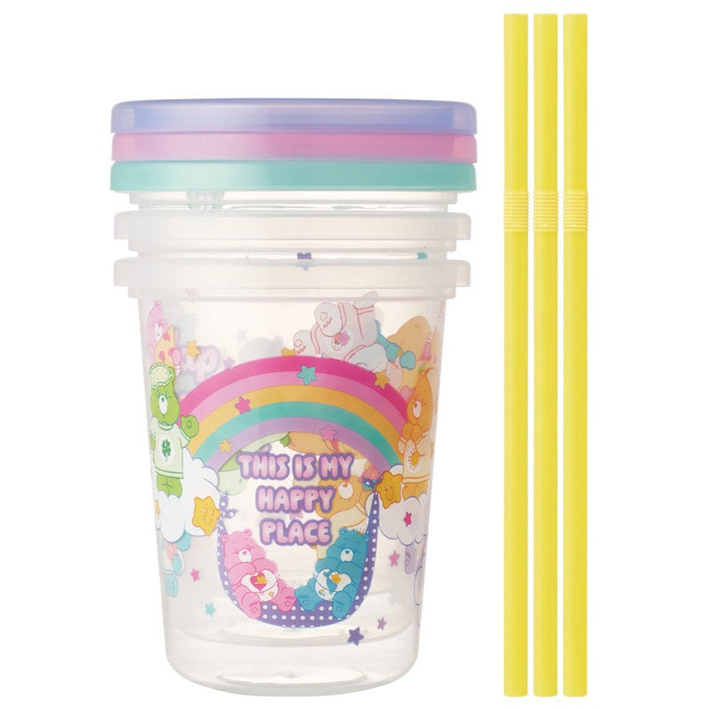 스케이터 케어베어 캐릭터 빨대컵 3세트 320ml SIH3ST - 주방·식기 - 하카타몰
