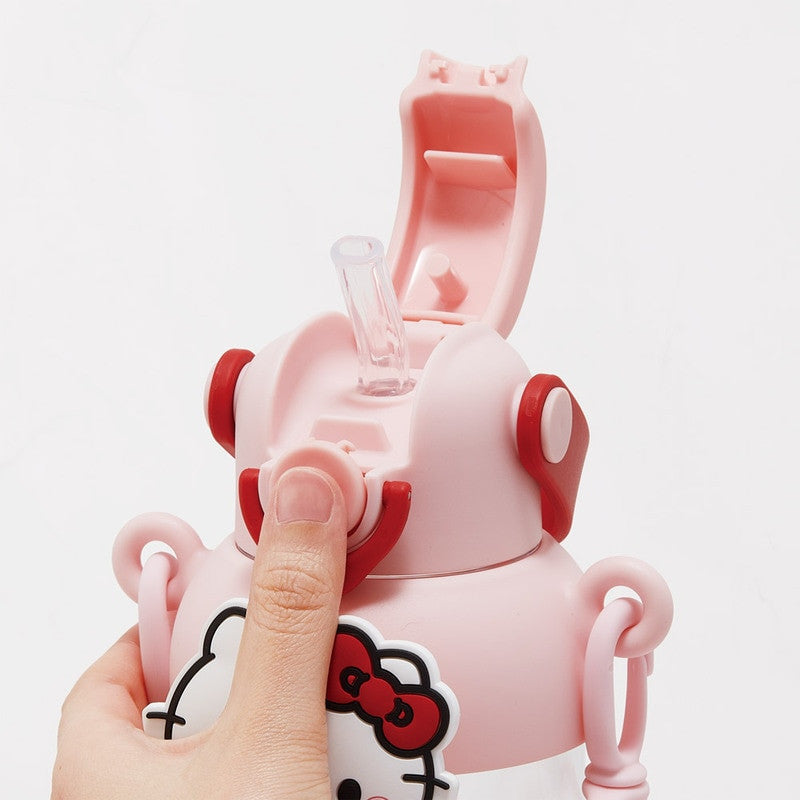 스케이터 산리오 헬로키티 캐릭터 러버 마스코트 스트로 보틀 650ml PRMC7ST - 주방·식기 - 하카타몰