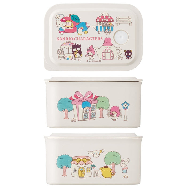 스케이터 산리오 캐릭터즈 cute village 캐릭터 소풍 런치 케이스 S 320ml PL32B - 하카타몰