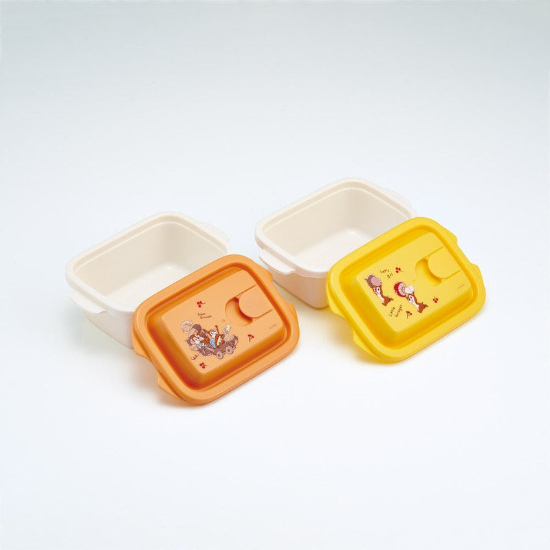 [발주상품 2~4 영업일 발송예정] 스케이터 칩앤데일 AUTUMN 캐릭터 에어밸브 돔형뚜껑 보존용기 (M) 2개세트 300ml FCNF1W - 하카타몰