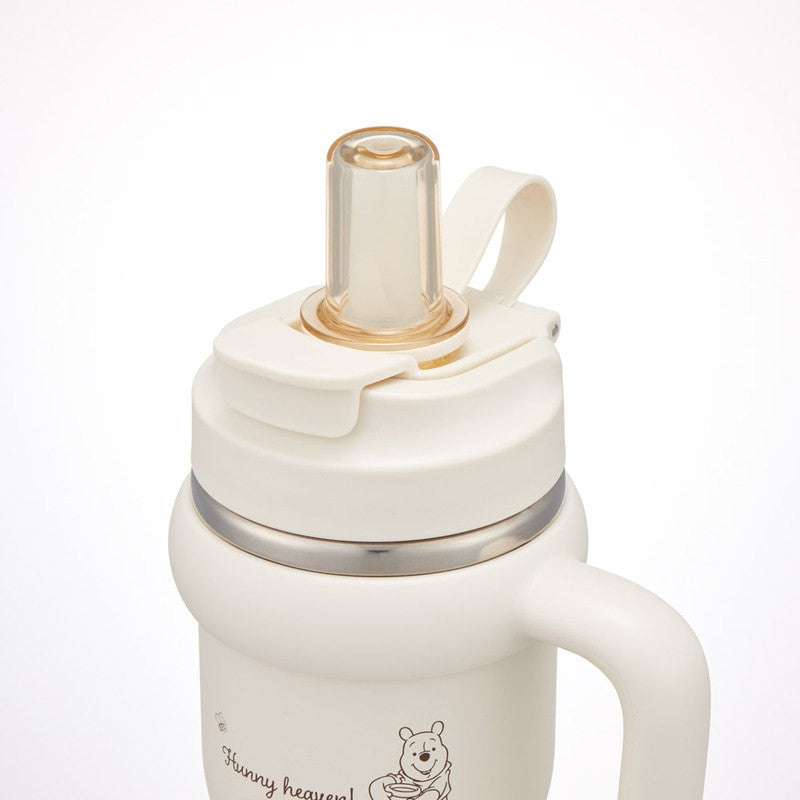 스케이터 곰돌이푸 캐릭터 핸들 2WAY 스테인리스 빨대 텀블러 570ml STSTB6 - 주방·식기 - 하카타몰