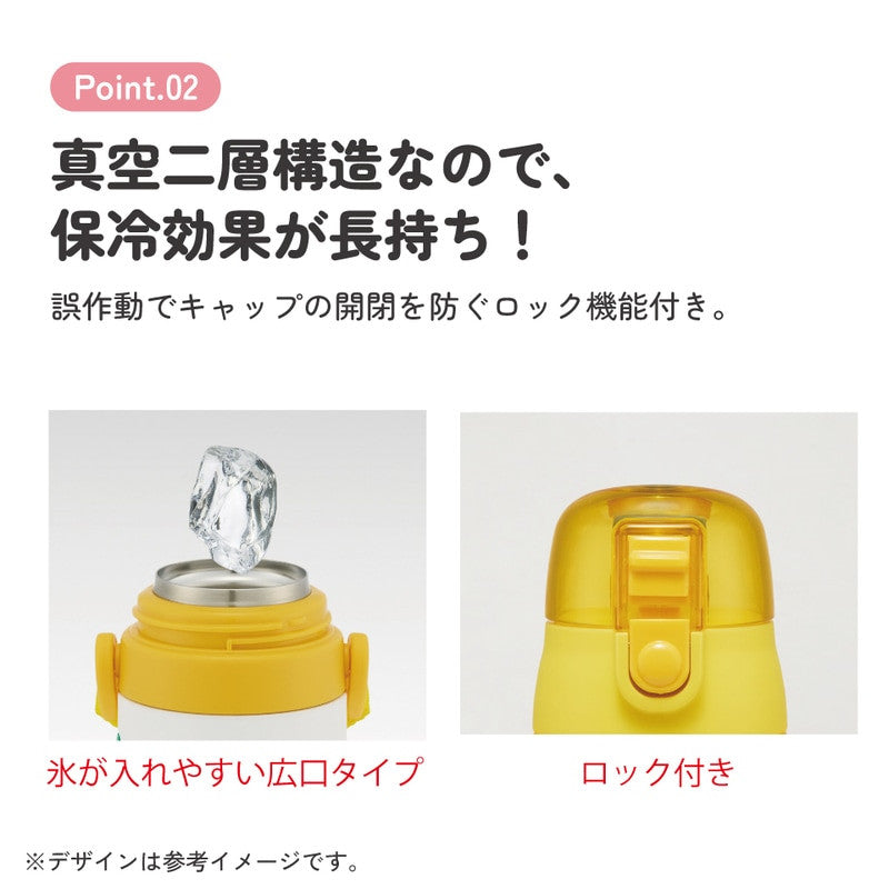 스케이터 산리오 폼폼푸린 캐릭터 3D 원푸쉬 보냉 스테인리스 다이렉트 보틀 480ml SDPV5 - 주방·식기 - 하카타몰