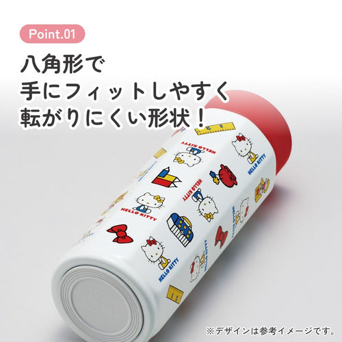 스케이터 헬로키티 캐릭터 팔각형 스테인리스 머그 보틀 500ml STO5 - 주방·식기 - 하카타몰