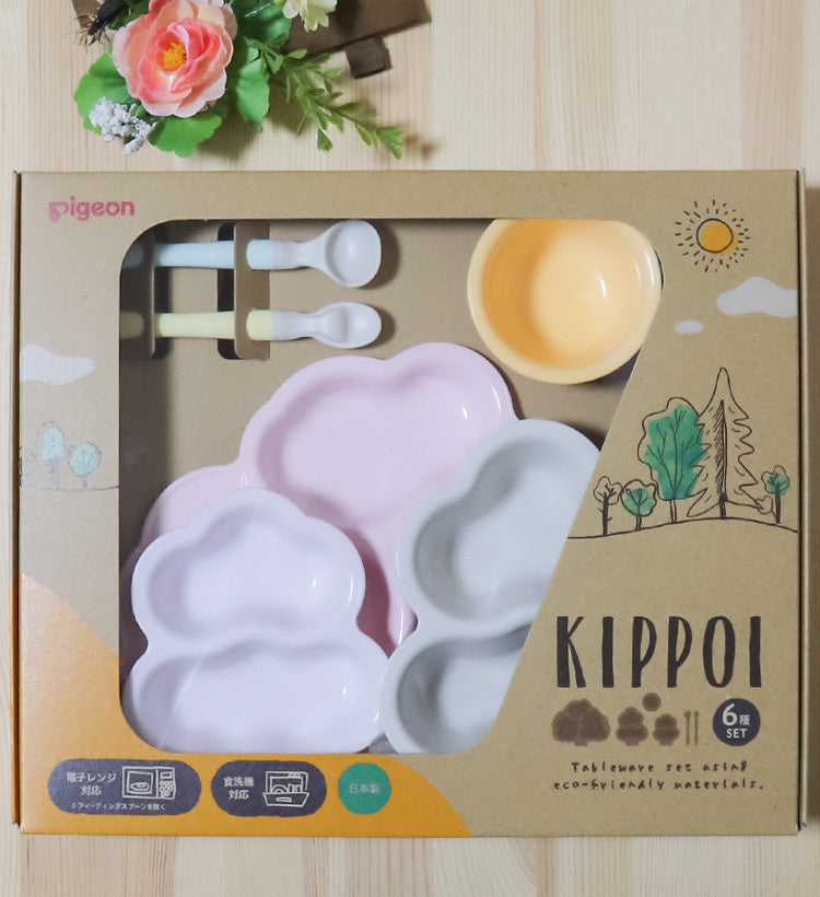 피죤 KIPPOI 킷포이 베이비 식기 세트 - 하카타몰