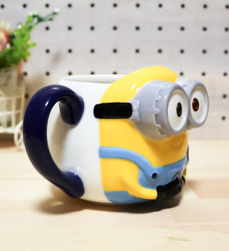 미니언즈 3D 페이스 머그 (밥 / 팀) - 하카타몰