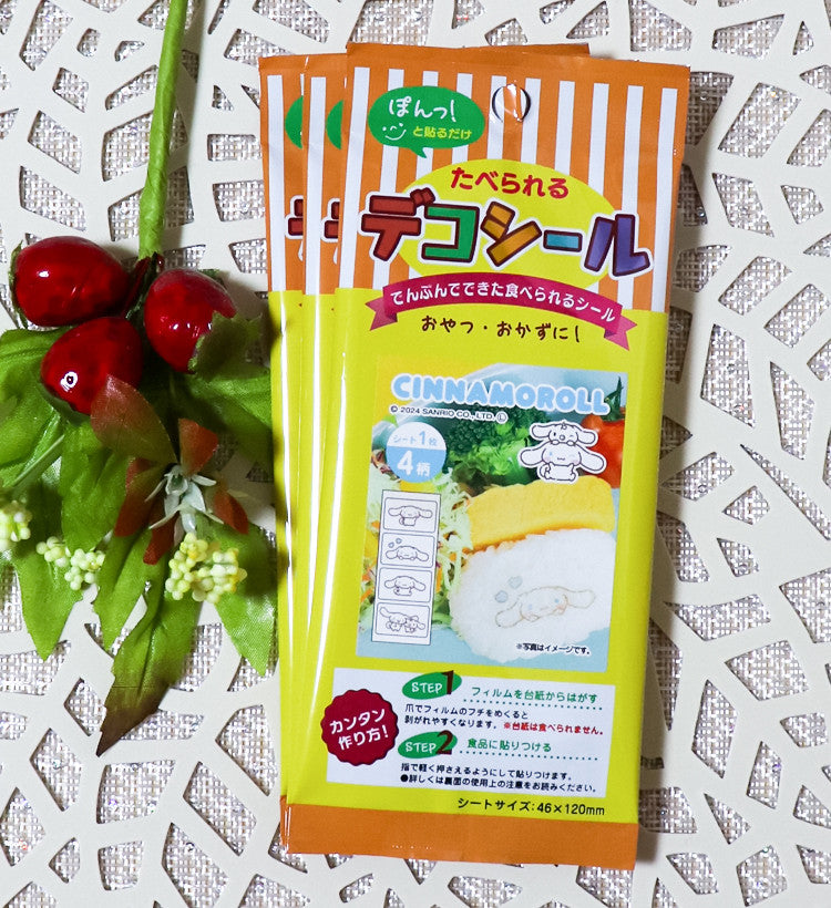 산리오 캐릭터즈 먹을 수 있는 데코 스티커 1매입 - 하카타몰