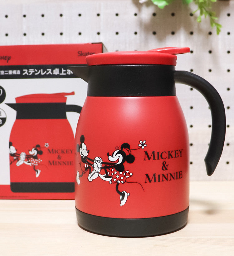 스케이터 캐릭터 스테인리스 진공 포트 600ml (미키, 곰돌이푸, 도라에몽, 키티, 스누피) - 하카타몰