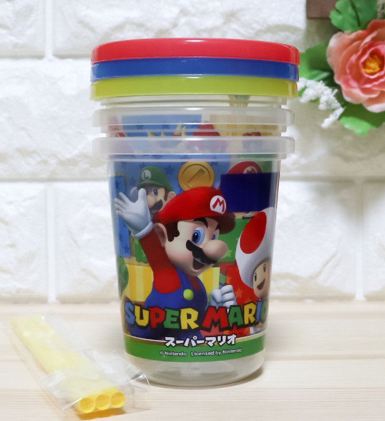 스케이터 슈퍼마리오 캐릭터 빨대컵 3P세트 320ml - 주방·식기 - 하카타몰