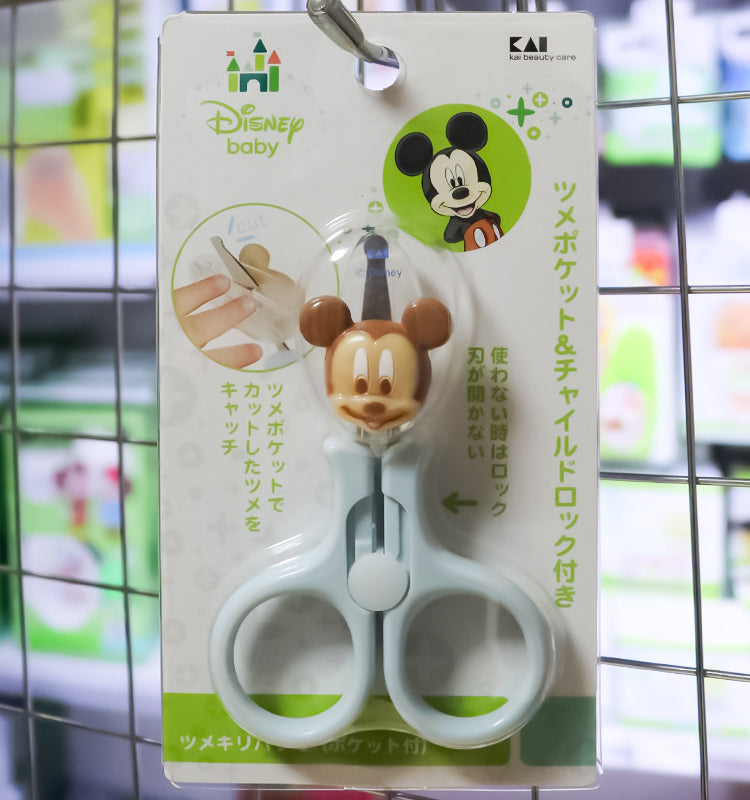 카이지루시 디즈니 베이비 손톱가위 (포켓 포함) 미키마우스/미니마우스/곰돌이푸우 - 목욕·위생 - 하카타몰