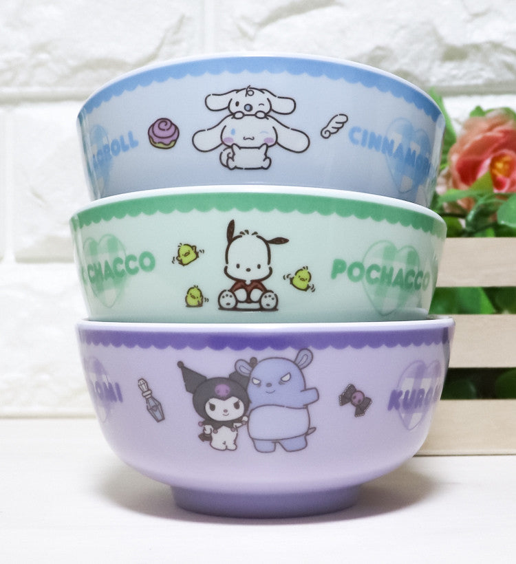 산리오 캐릭터 멜라민 볼그릇 300ml 3종택1 - 하카타몰
