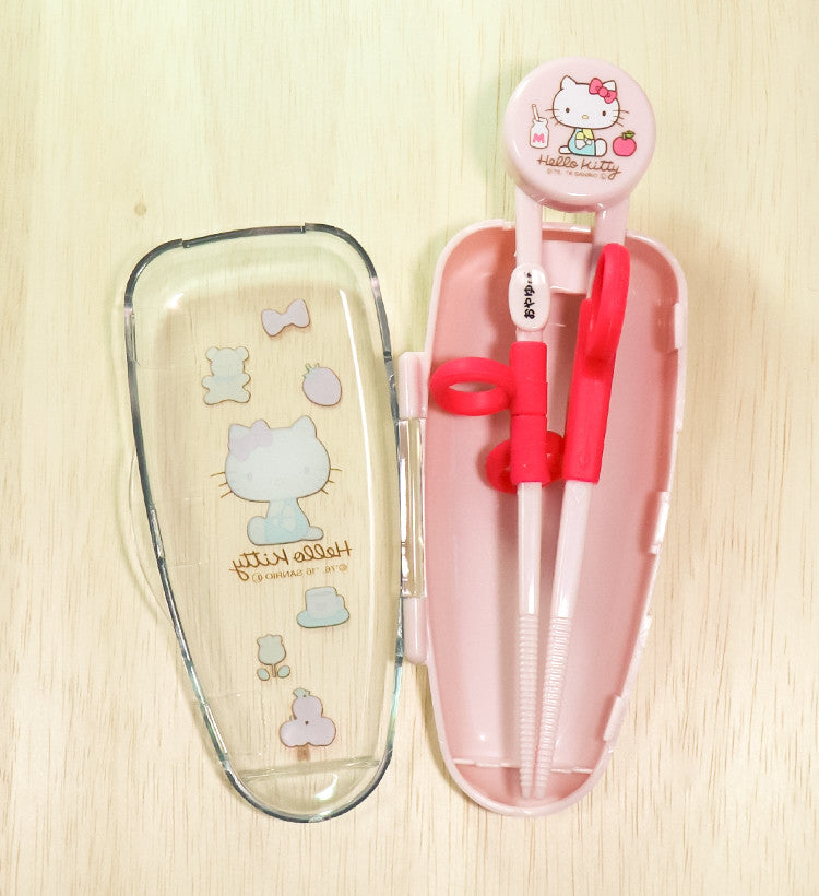 스케이터 산리오 헬로키티 캐릭터 디럭스 트레이닝 젓가락 ADXT1S - 주방·식기 - 하카타몰