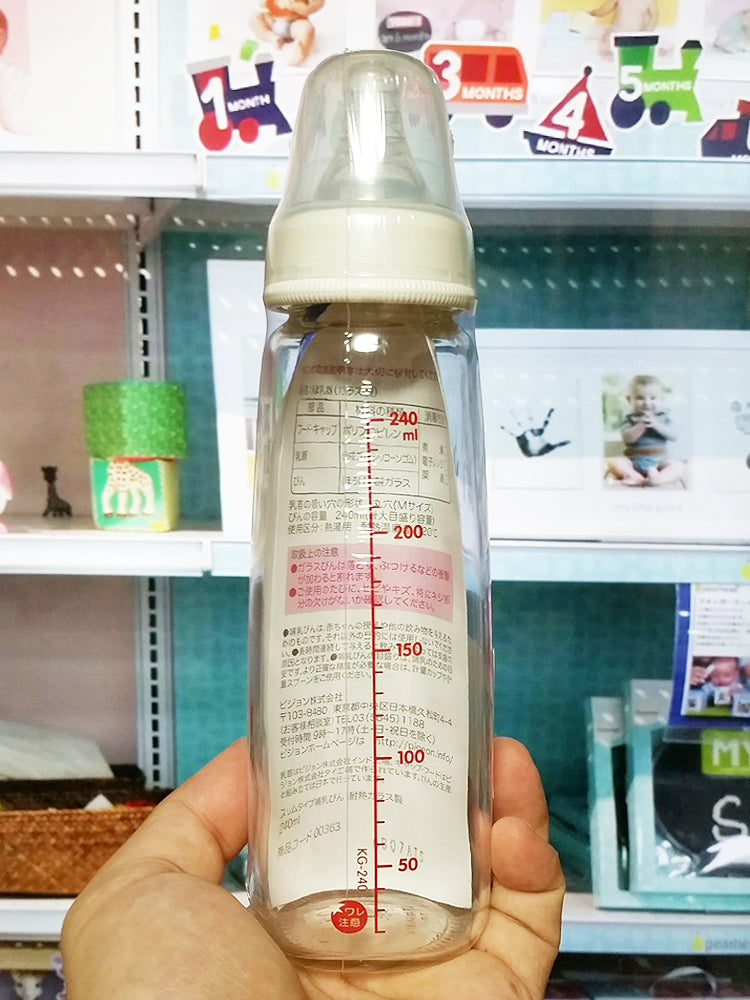 피죤 슬림 타입 젖병 내열유리 50mL(과즙용) / 120mL / 200mL / 240mL - 수유·외출 - 하카타몰