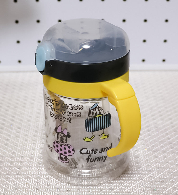 스케이터 미키마우스 접이식 핸들 원터치 빨대컵 260ml - 주방·식기 - 하카타몰