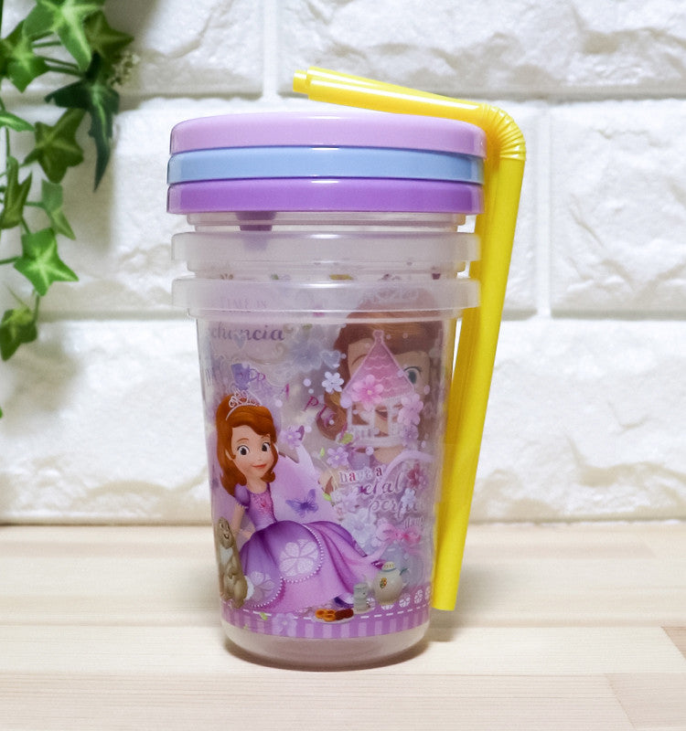 디즈니 리틀 프린세스 소피아 빨대컵 3세트 230ml - 주방·식기 - 하카타몰