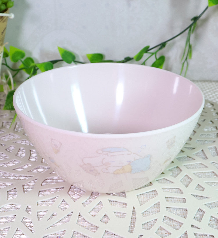 스케이터 시나모롤 느긋한 내추럴 캐릭터 멜라민 볼그릇 500ml MBL4P - 주방·식기 - 하카타몰
