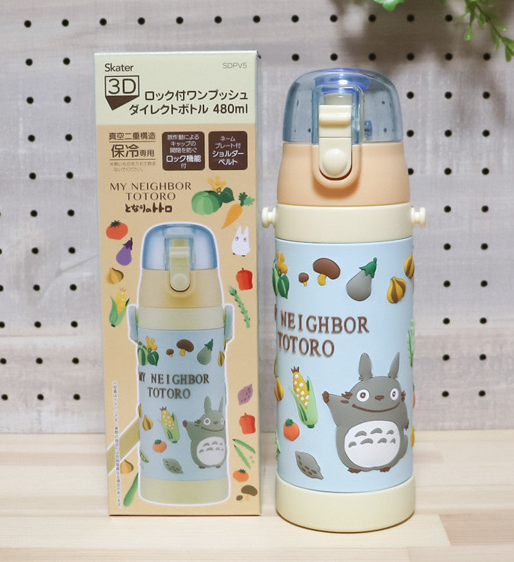 스케이터 3D원푸쉬 보냉 스테인리스 다이렉트 보틀 480ml (키티,토토로,스누피,포켓몬스터) SDPV5 - 하카타몰