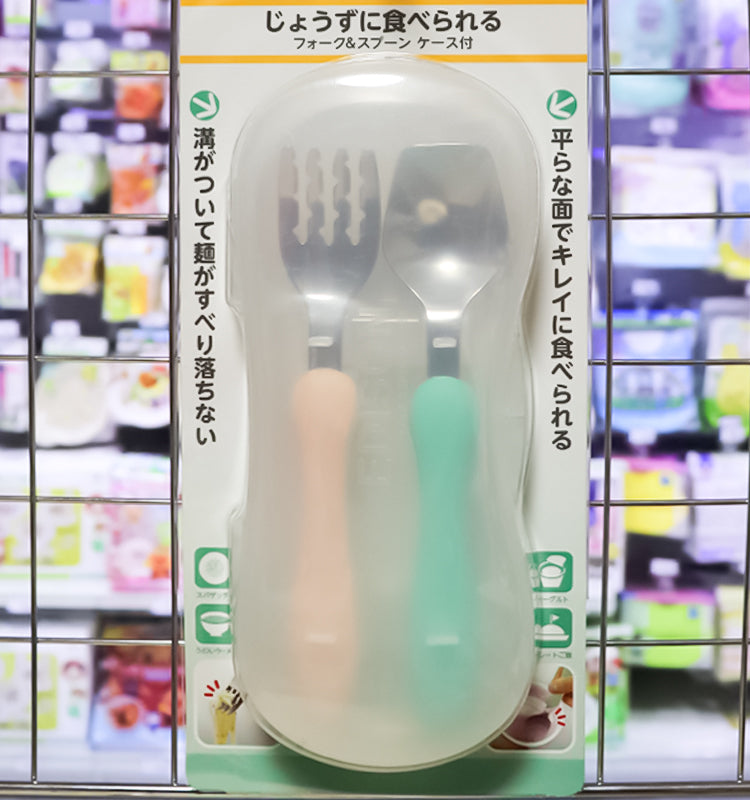 KJC 마마 베이비 스푼 포크 케이스 포함 세트 - 주방·식기 - 하카타몰