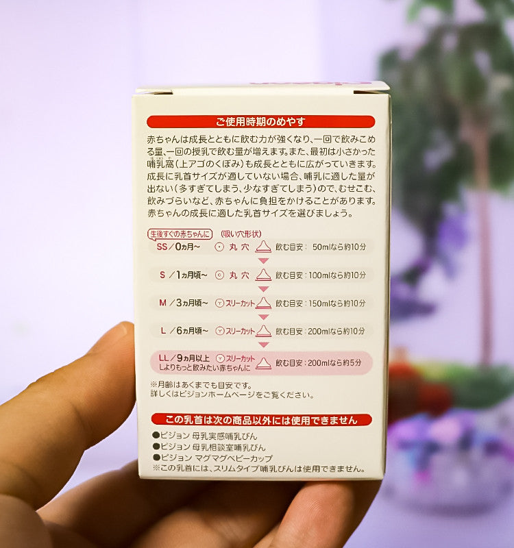 피죤 신 모유실감 젖꼭지 (SS,S,M,L,LL,3L) - 하카타몰