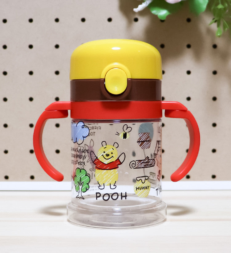 스케이터 접이식 핸들 원터치 스파우트컵 260ml (키티, 곰돌이푸) - 하카타몰