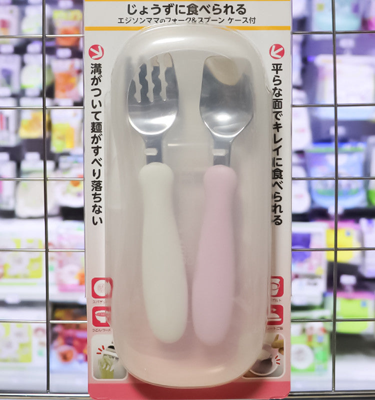 KJC 마마 NEW 베이비 스푼 포크 세트 - 주방·식기 - 하카타몰
