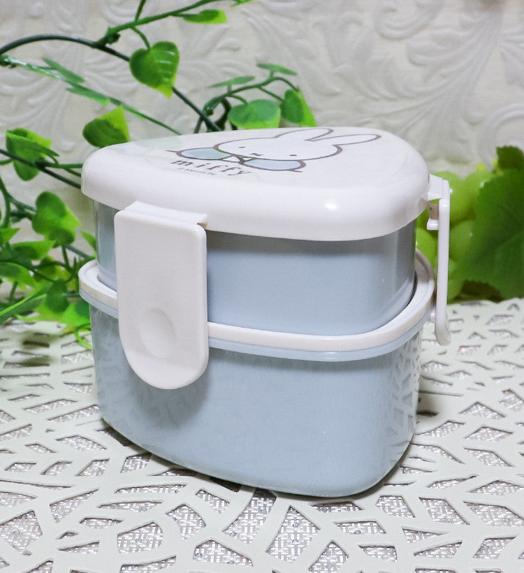 스케이터 미피 캐릭터 삼각김밥용 항균 2단 포크 도시락 500ml ONWT1AG - 주방·식기 - 하카타몰