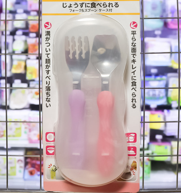 KJC 마마 베이비 스푼 포크 케이스 포함 세트 - 주방·식기 - 하카타몰