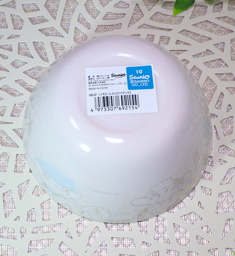 스케이터 시나모롤 느긋한 내추럴 캐릭터 멜라민 볼그릇 500ml MBL4P - 주방·식기 - 하카타몰