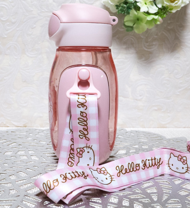 스케이터 헬로키티 과자 캐릭터 원푸쉬 스트로 보틀 530ml PDSH6DX - 하카타몰