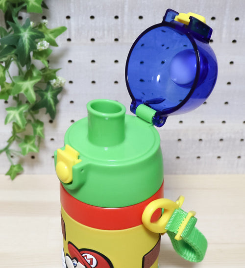 스케이터 슈퍼마리오 캐릭터 3D원푸쉬 보냉 스테인리스 다이렉트 보틀 480ml SDPV5 - 하카타몰