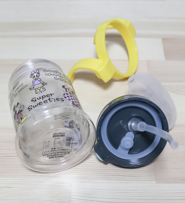 스케이터 미키마우스 접이식 핸들 원터치 빨대컵 260ml - 주방·식기 - 하카타몰