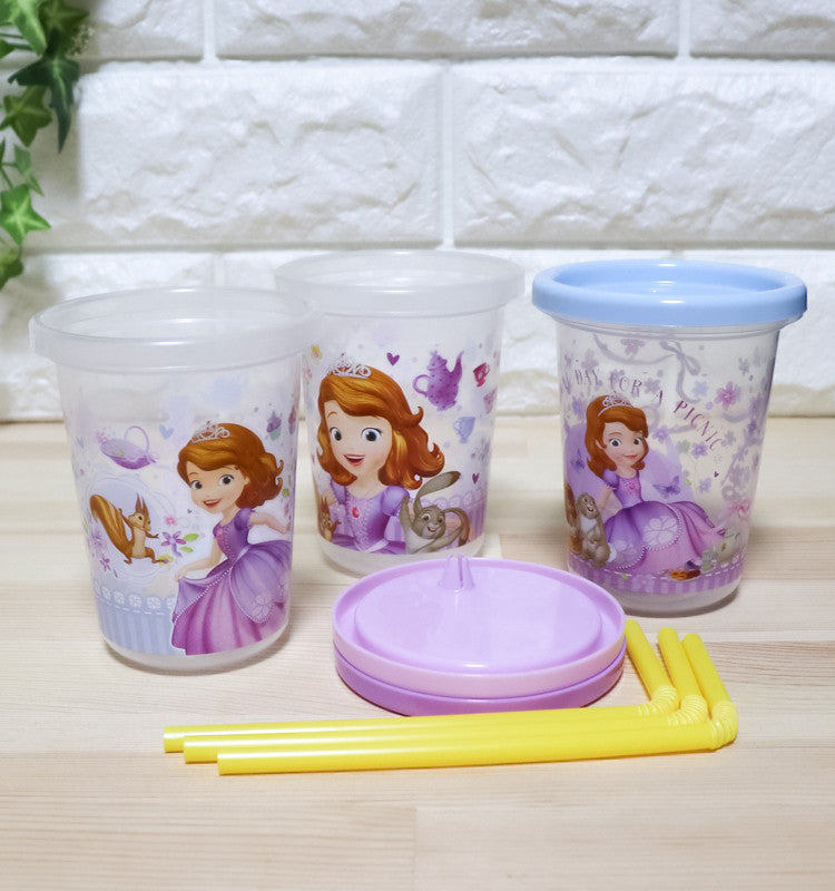 디즈니 리틀 프린세스 소피아 빨대컵 3세트 230ml - 주방·식기 - 하카타몰