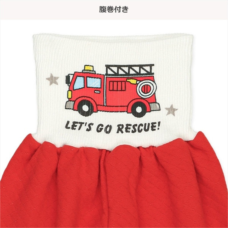 [발주상품] 긴급출동 자동차 소프트 퀼팅 라글란 파자마 세트 80~95cm - 의류 - 하카타몰